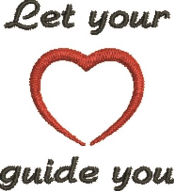 Picture of Let Your Heart Guide You Machine Embroidery Design