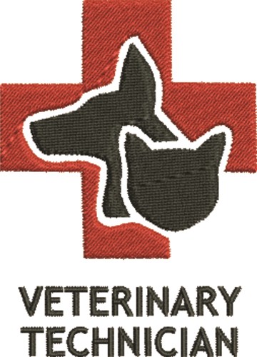 Veterinary Technician Machine Embroidery Design
