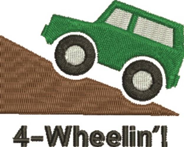 Picture of 4-Wheelin Machine Embroidery Design