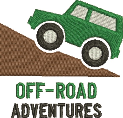 Off-Road Adventures Machine Embroidery Design