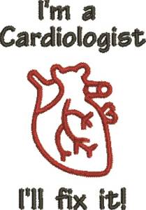 Picture of Im A Caardiologist Machine Embroidery Design