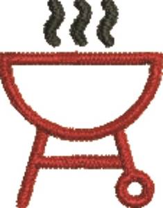 Picture of Barbeque Grill Machine Embroidery Design