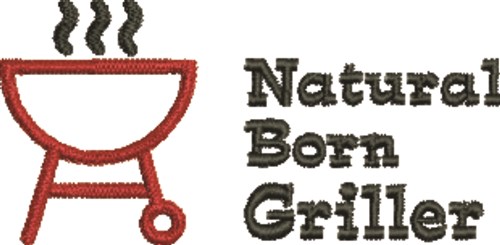 Natural Griller Machine Embroidery Design