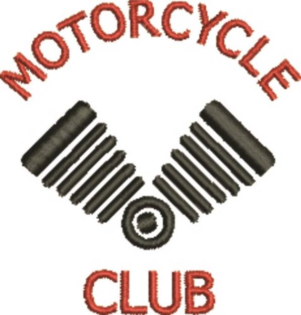 Picture of Motorcycle Club Machine Embroidery Design