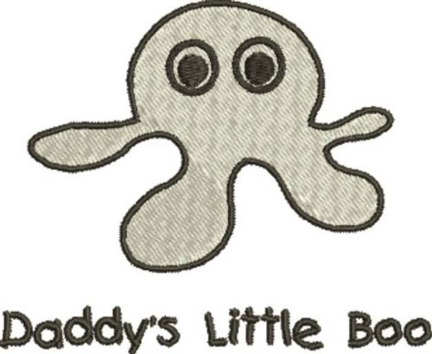 Picture of Daddys Little Boo Machine Embroidery Design