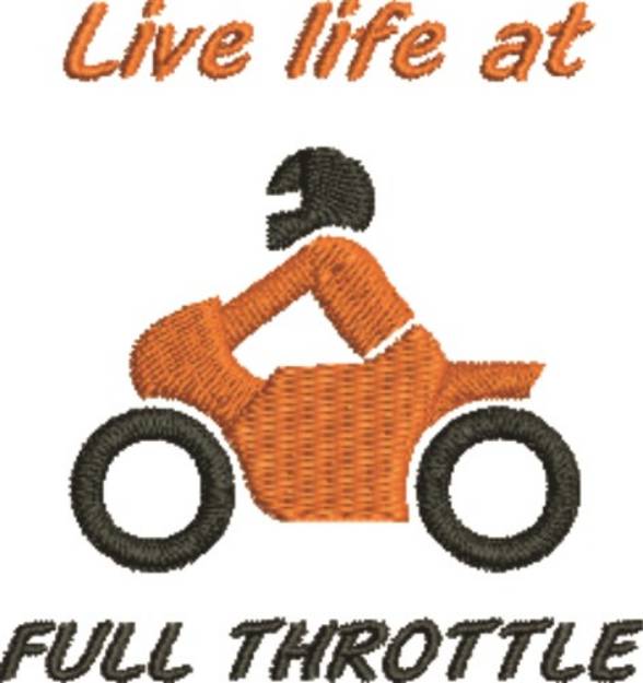 Picture of Full Throttle Machine Embroidery Design