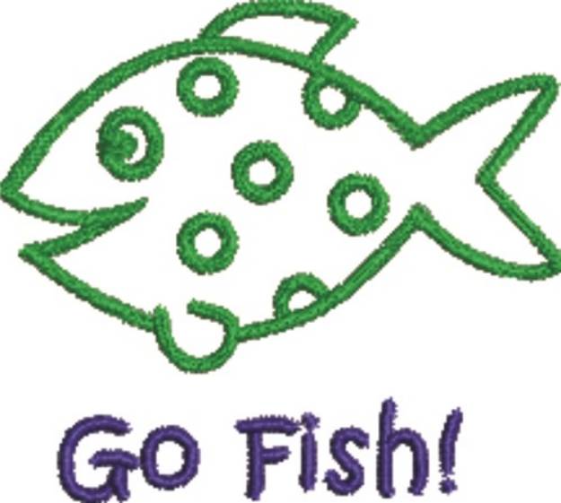 Picture of Go Fish Machine Embroidery Design