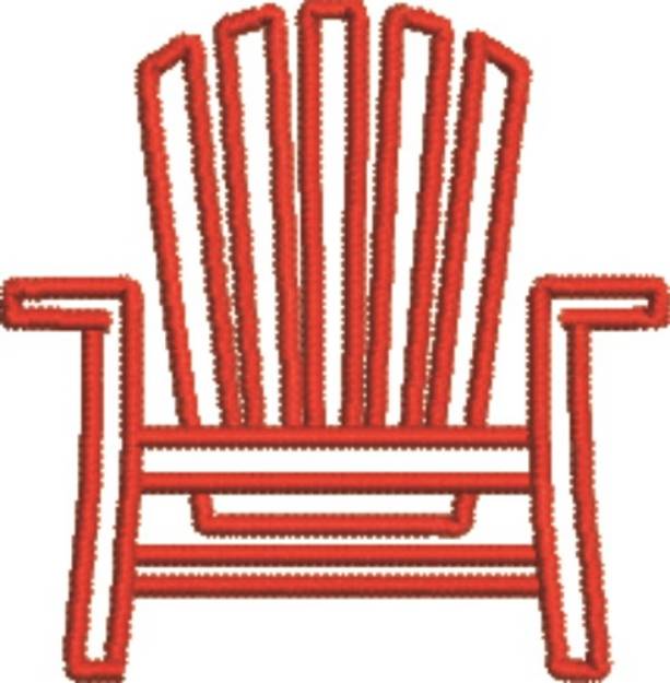 Picture of Chair Outline Machine Embroidery Design