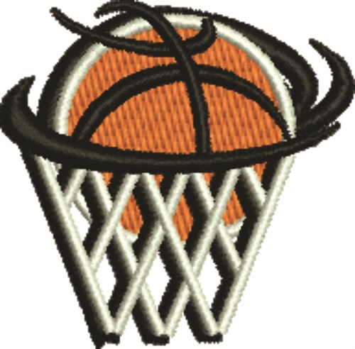Basketball Net Machine Embroidery Design