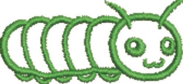 Picture of Caterpillar Outline Machine Embroidery Design