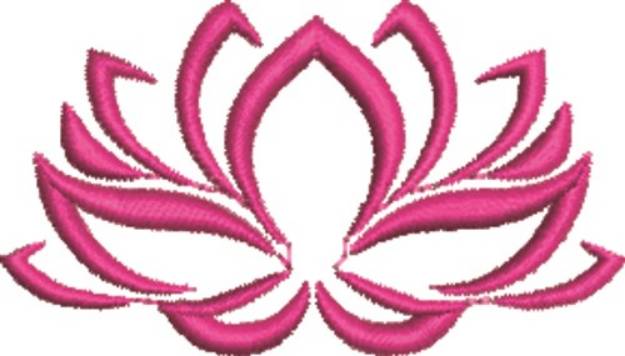 Picture of Lotus Bloom Machine Embroidery Design