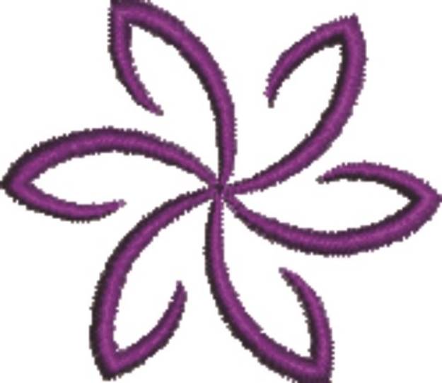 Picture of Bloom Outline Machine Embroidery Design