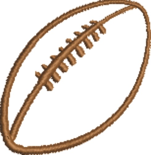 Football Outline Machine Embroidery Design