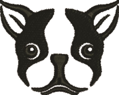 Frenchie Head Machine Embroidery Design