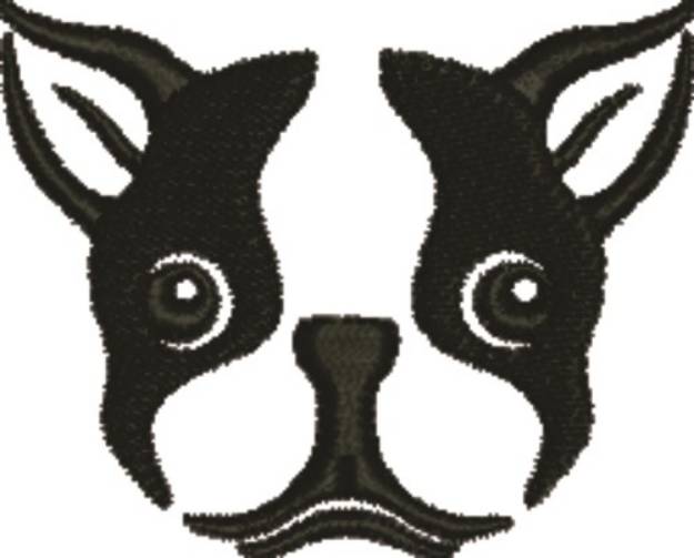 Picture of Frenchie Head Machine Embroidery Design