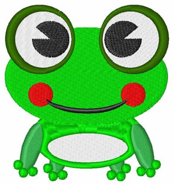 Picture of Big Eye Frog Machine Embroidery Design