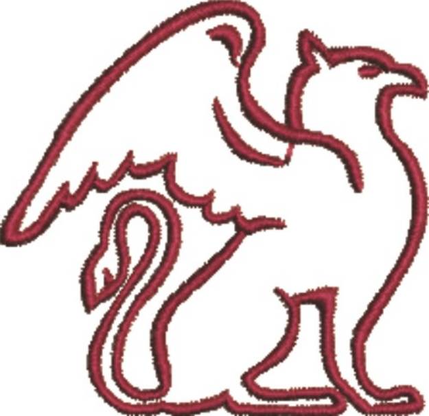 Picture of Griffin Outline Machine Embroidery Design