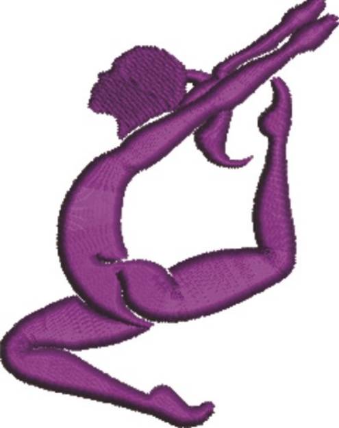 Picture of Girl Gymnast Machine Embroidery Design