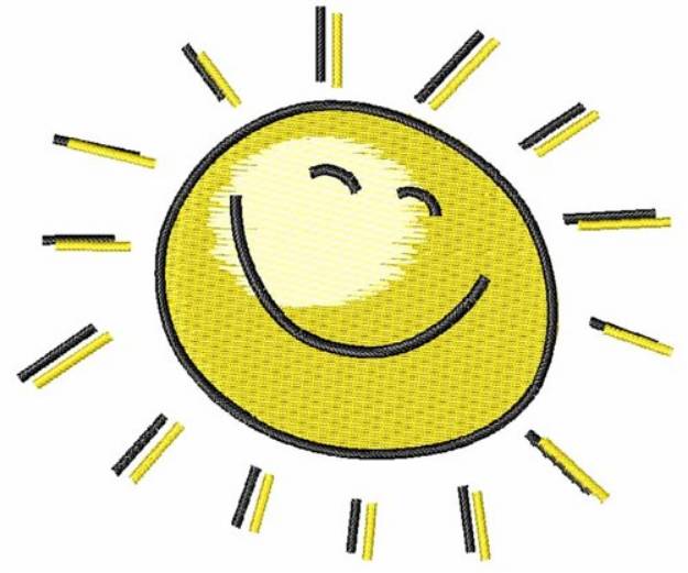 Picture of Sunshine Smile Machine Embroidery Design