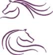 Picture of Horses Outline Machine Embroidery Design