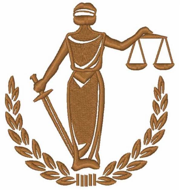 Picture of Justice Machine Embroidery Design