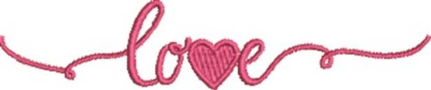 Picture of Heart Love Machine Embroidery Design