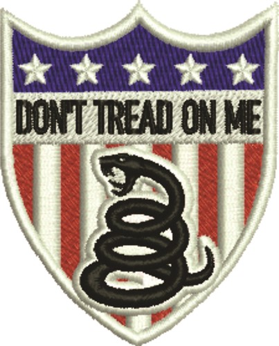 Dont Tread On Me Machine Embroidery Design