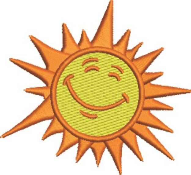 Picture of Smiling Sun Machine Embroidery Design