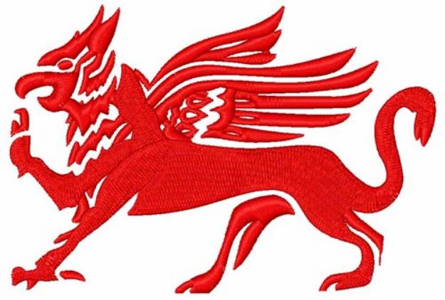 Picture of Red Griffin Machine Embroidery Design