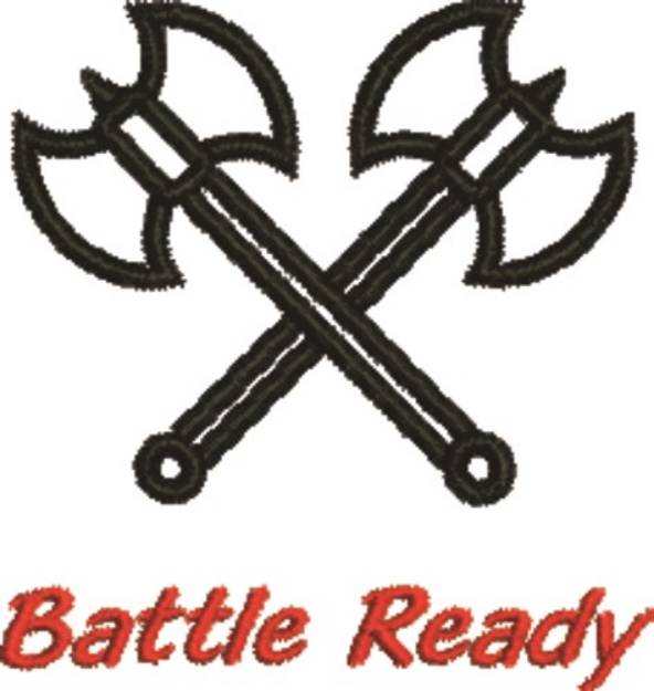 Picture of Battle Ready Outline Machine Embroidery Design