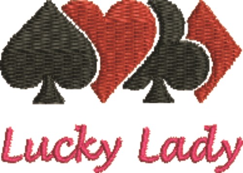 Lucky Lady Machine Embroidery Design