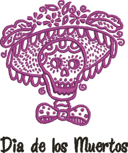 Dia de los Muertos Machine Embroidery Design