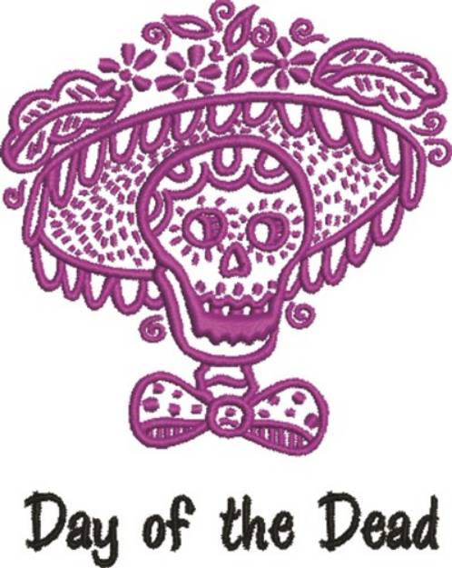Picture of Day Of The Dead Machine Embroidery Design