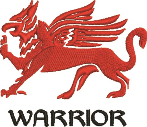Warrior Griffin Machine Embroidery Design