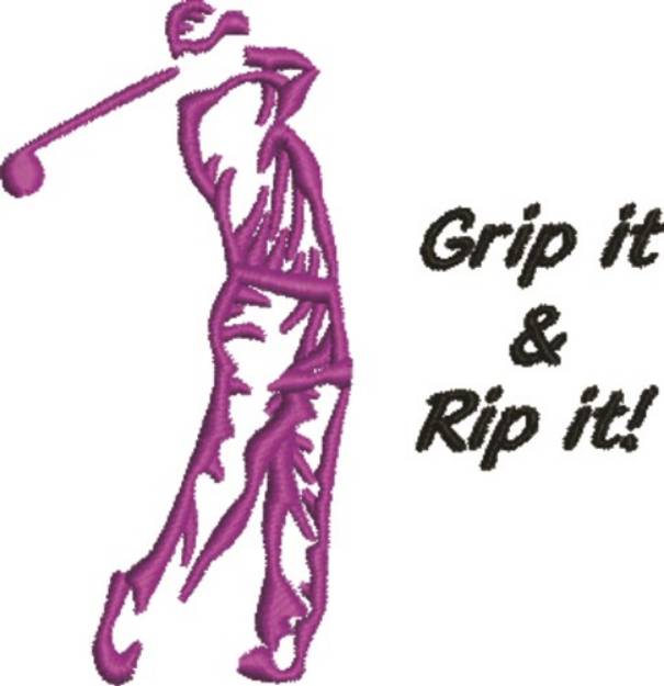 Picture of Grip It & Rip It Machine Embroidery Design
