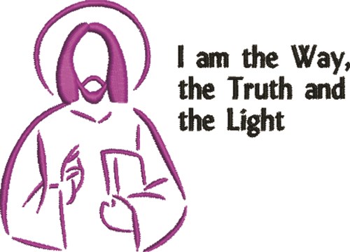The Way, Truth & Light Machine Embroidery Design