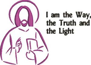 Picture of The Way, Truth & Light Machine Embroidery Design
