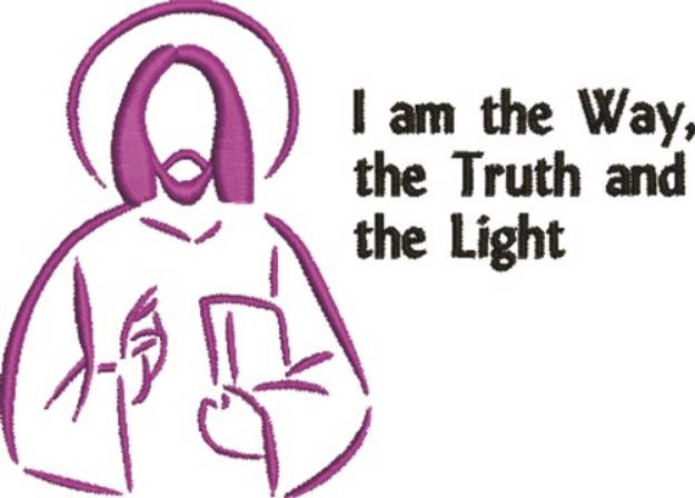 Picture of The Way, Truth & Light Machine Embroidery Design