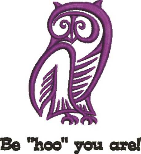 Be "HOO" You Are! Machine Embroidery Design