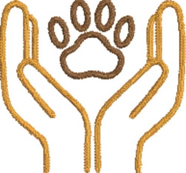 Picture of Love Your Pet Outline Machine Embroidery Design