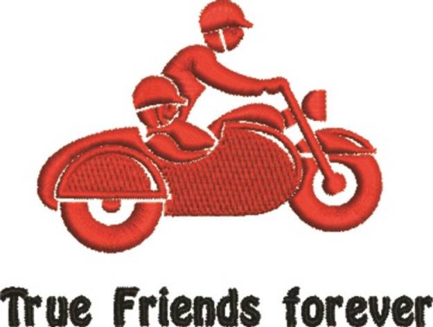 Picture of True Friends Forever Machine Embroidery Design