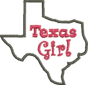 Picture of Texas Girl Outline