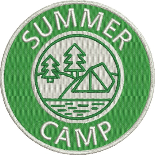 Summer Camp Patch Machine Embroidery Design