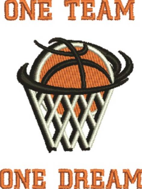 Picture of Basketball Dreams Machine Embroidery Design