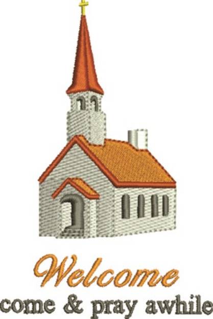 Picture of Come And Pray Awhile Machine Embroidery Design