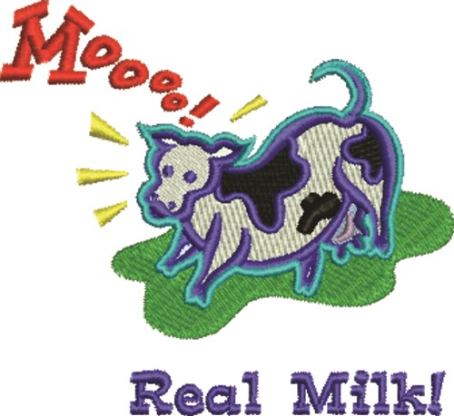 Real Milk Machine Embroidery Design
