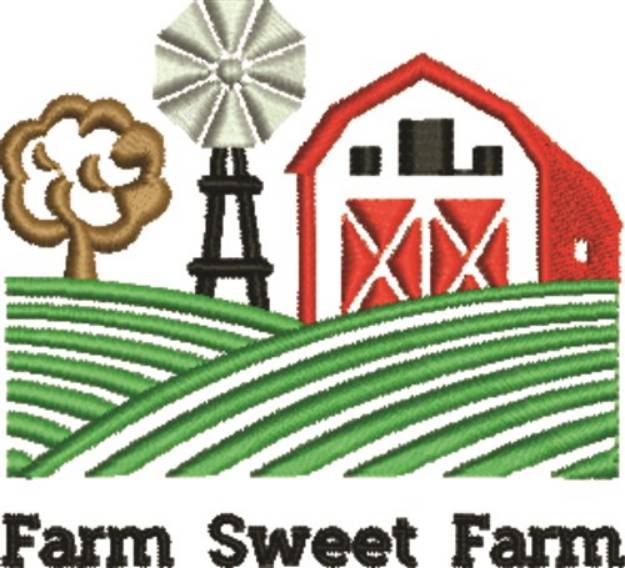 Picture of Farm Sweet Farm Machine Embroidery Design