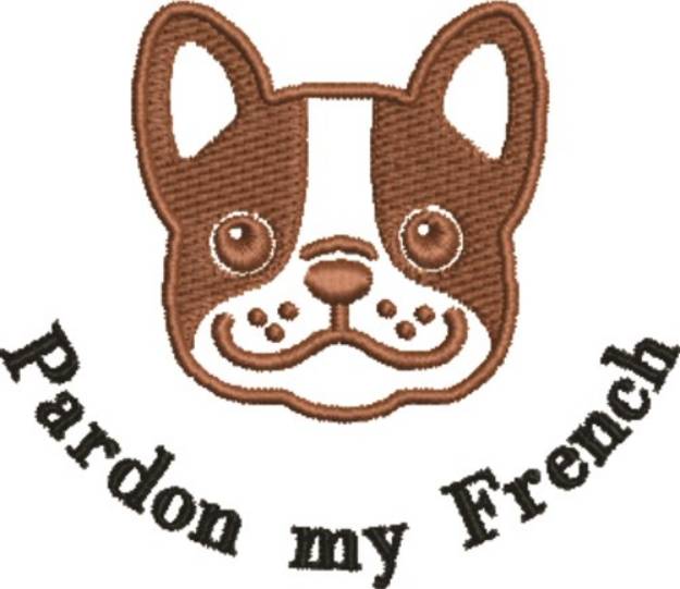 Picture of Pardon My French Machine Embroidery Design