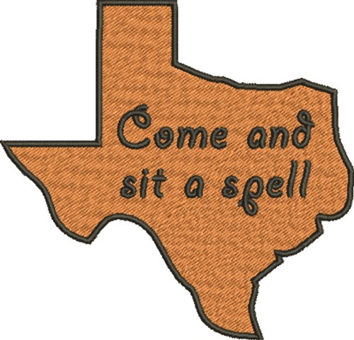 Texas Invitation Machine Embroidery Design