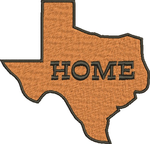 Large Texas Home Machine Embroidery Design